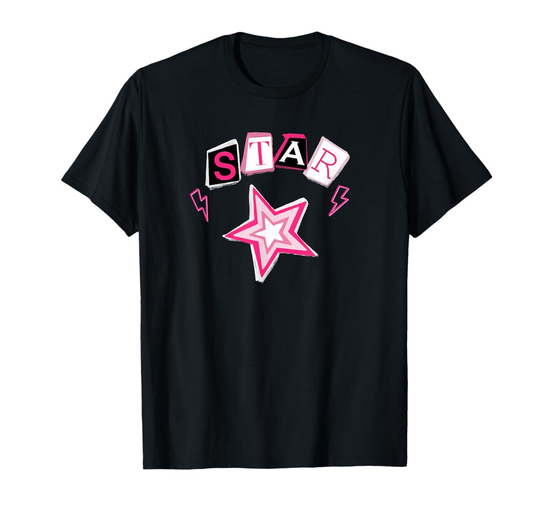 Amazon.com: Bimbo Aesthetic Y2K Star On Front Pink Mcbling
